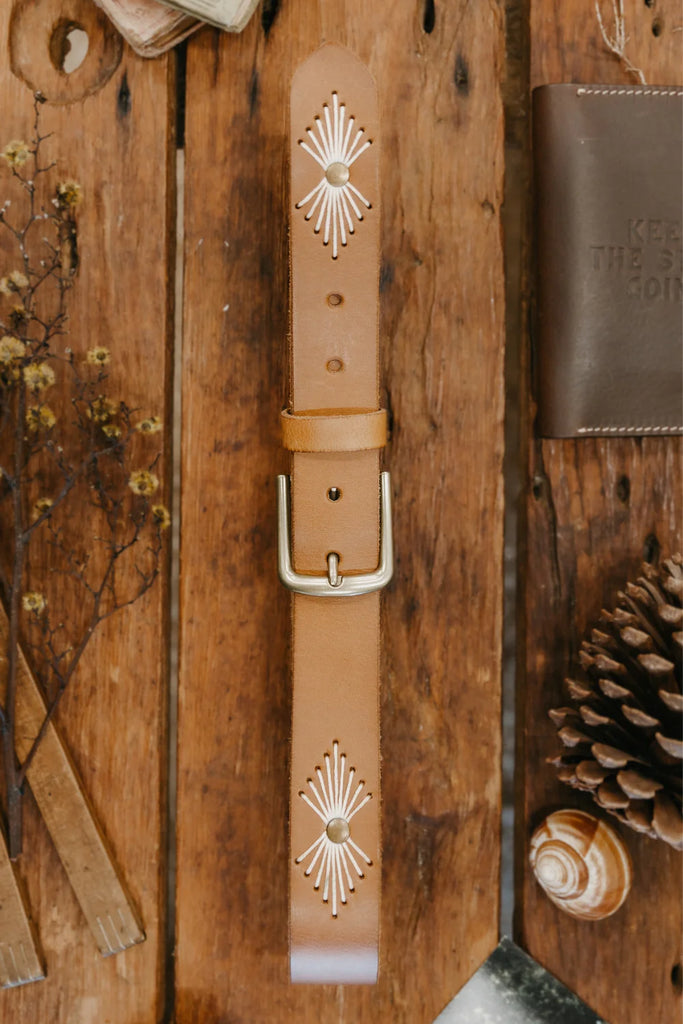 Russet Leather Belt - Ottway