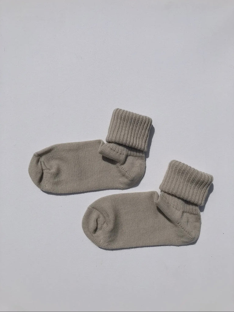 Merino Wool Socks - Gray, Butter, Mushroom, Brown