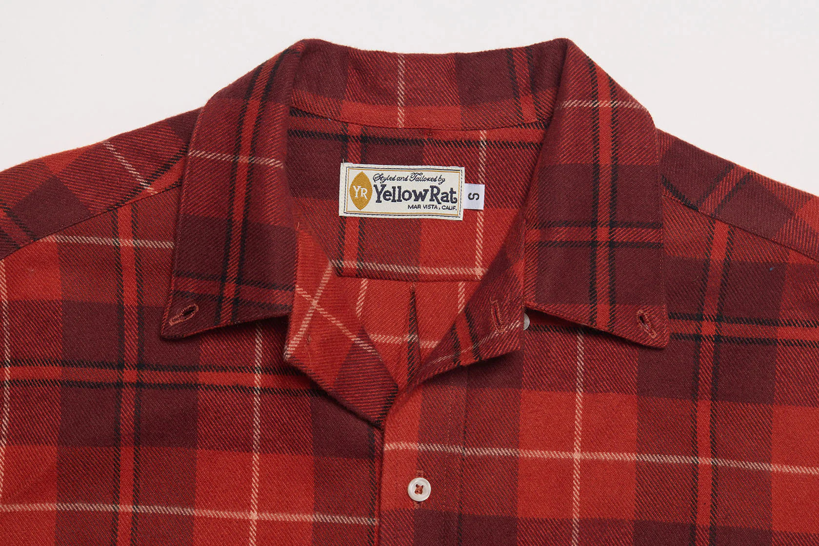 Flannel Shirt - Brick Red - YELLOW RAT PRODUCTIONS | OCN Culture