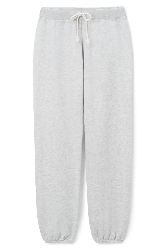 Toni French Terry Sweatpants - Heather Gray - Perfect White Tee