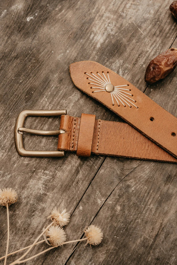 Russet Leather Belt - Ottway