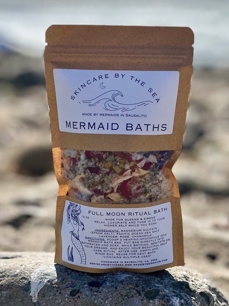 Mermaid Bath: Full Moon Ritual Bath / Skincare By The Sea