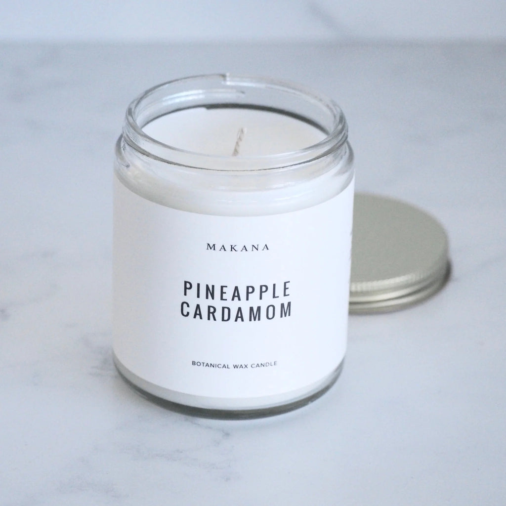 Pineapple Cardamom - Modern Apothecary Jar Candle - Makana