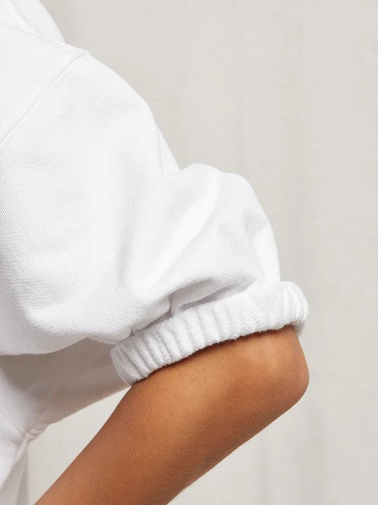 rebecca cotton short sleeve sweatshirt - White - Perfect White Tee