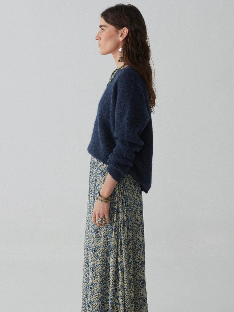 Philippo Sweater - Alpaca Blueberry - by Maison Hotel